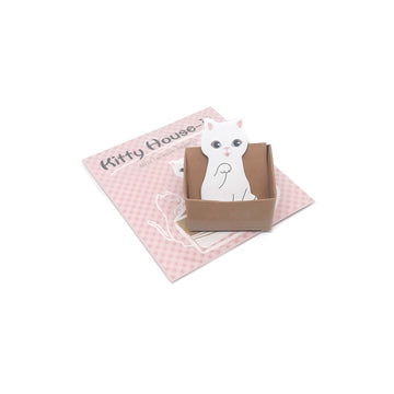 Caixinha com sticky notes de gatinhos fofos